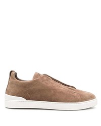 Zegna Suede Lo Top Trainers