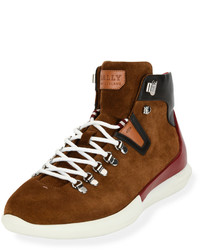 Bally Avyd Suede Hybrid Hiker Sneaker Tobacco Brown