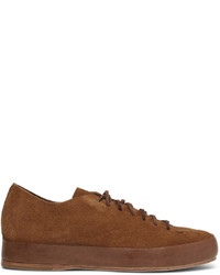 Feit Leather Trimmed Suede Sneakers
