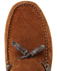 Hush Puppies Brown Monaco Slip On Tassel Moccasins