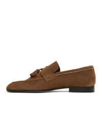 Paul Smith Brown Suede Hilton Loafers