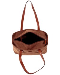 Bric's Life Camel Micro Suede Tote Bag
