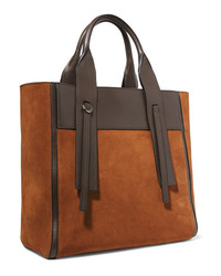 Prada Ouverture Med Suede Tote