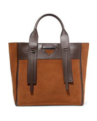 Prada Ouverture Med Suede Tote