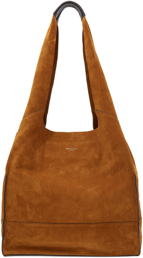 Rag Bone Rag And Bone Tan Suede Walker Shopper Tote 450 SSENSE Lookastic