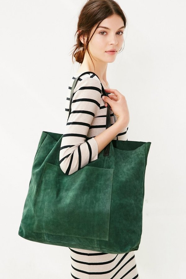 BDG Suede Pocket Tote Bag, $79, Urban Outfitters