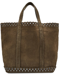 Vanessa Bruno Suede Tote With Eyelets