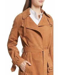 Vince Suede Trench Coat