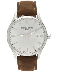 Frederique Constant Brown Silver Classics Quartz Watch