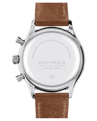 Movado Heritage Calendoplan Chronograph Bracelet Watch