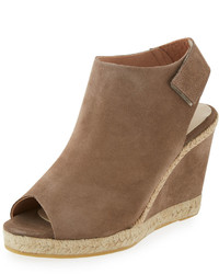 Andre Assous Andr Assous Beatrice Suede Wedge Sandal Taupe