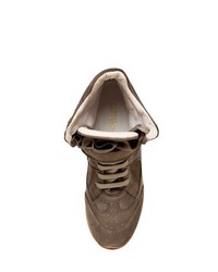 70mm Suede Calfskin Wedge Sneakers