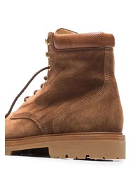 Brunello Cucinelli Polacco Suede Lace Up Boots