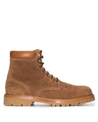 Brunello Cucinelli Polacco Suede Lace Up Boots