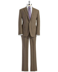 Ike Behar Ike By Modern Fit Pinstripe Two Piece Suit