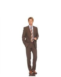 suitUSA New Modern Brown 3 Button Wool Suit