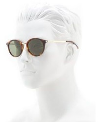 Saint Laurent 49mm Round Sunglasses