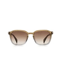 rag & bone 52mm Square Sunglasses In Olive Grey Shaded At Nordstrom