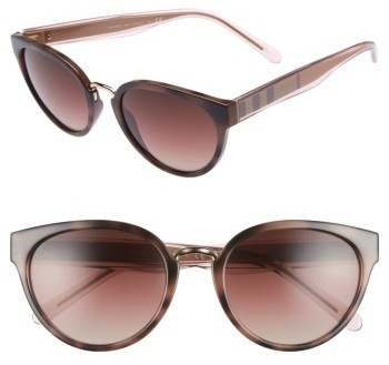 burberry 53mm gradient cat eye sunglasses