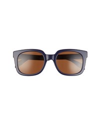 Alexander McQueen 53mm Rectangular Sunglasses In Blue At Nordstrom