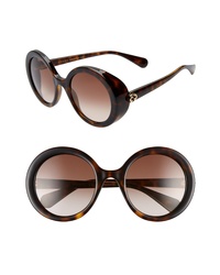 Gucci 53mm Round Sunglasses