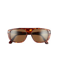 Persol 54mm Polarized Rectangle Sunglasses
