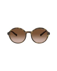 AX Armani Exchange 55mm Gradient Round Sunglasses