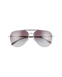 Versace 56mm Gradient Aviator Sunglasses