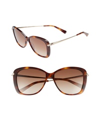 Longchamp 56mm Gradient Lens Butterfly Sunglasses