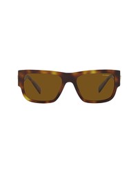 Versace 56mm Rectangular Sunglasses