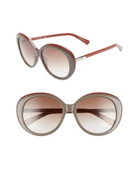 Longchamp 57mm Gradient Oval Sunglasses