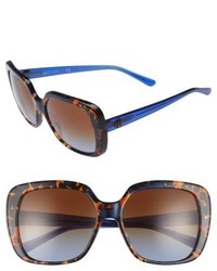Tory Burch 57mm Gradient Sunglasses Tortoise Blue