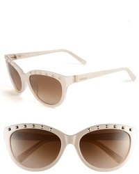 Valentino 57mm Studded Cat Eye Sunglasses