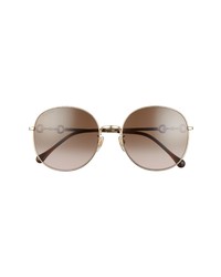 Gucci 59mm Gradient Round Sunglasses