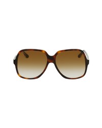 Victoria Beckham 59mm Gradient Square Sunglasses