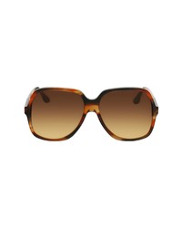 Victoria Beckham 59mm Gradient Square Sunglasses