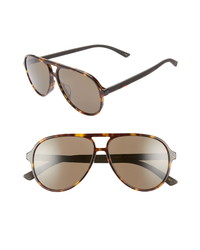 Gucci 60mm Aviator Sunglasses