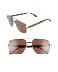 Gucci 60mm Navigator Sunglasses