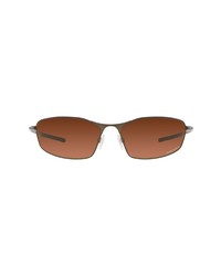 Oakley 60mm Rectangle Sunglasses In Pewterprizm Brown Gradient At Nordstrom