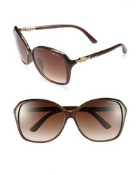 Jimmy Choo 60mm Sunglasses Shiny Black