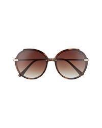Sam Edelman 63mm Gradient Oversize Round Sunglasses