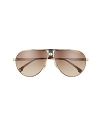 Carrera Eyewear 63mm Polarized Gradient Oversize Aviator Sunglasses
