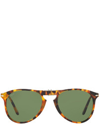 Persol 714 Series The Evolution Folding Pilot Sunglasses Madreterragreen