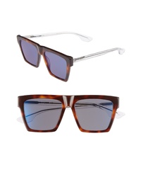 McQ Alexander McQueen Alexander Mcqueen 54mm Flat Top Sunglasses