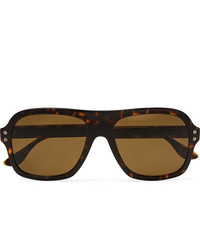 Bottega Veneta Aviator Style Tortoiseshell Acetate And Gold Tone Sunglasses