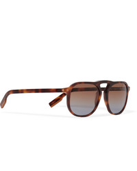 Ermenegildo Zegna Aviator Style Tortoiseshell Acetate Sunglasses
