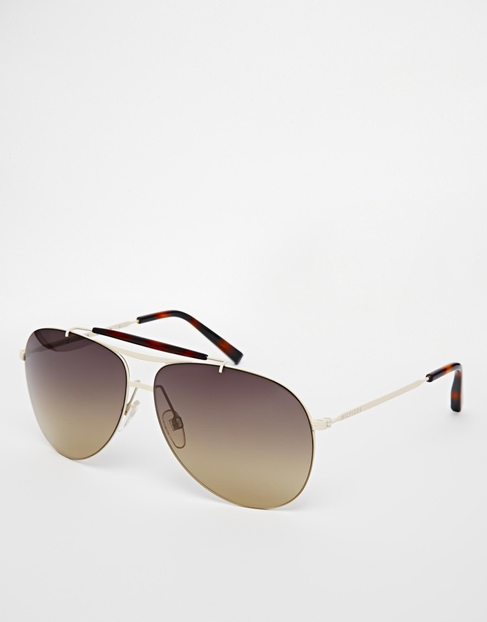 Tommy Hilfiger Aviator Sunglasses, $237 