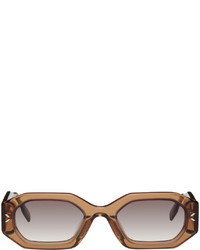 McQ Beige Geometrical Sunglasses