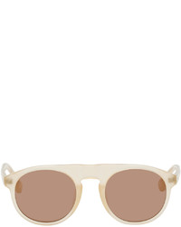 Dries Van Noten Beige Linda Farrow Edition 91 C12 Sunglasses