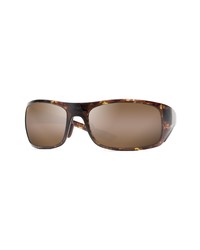 Maui Jim Big Wave 67mm Polarized Wraparound Sunglasses